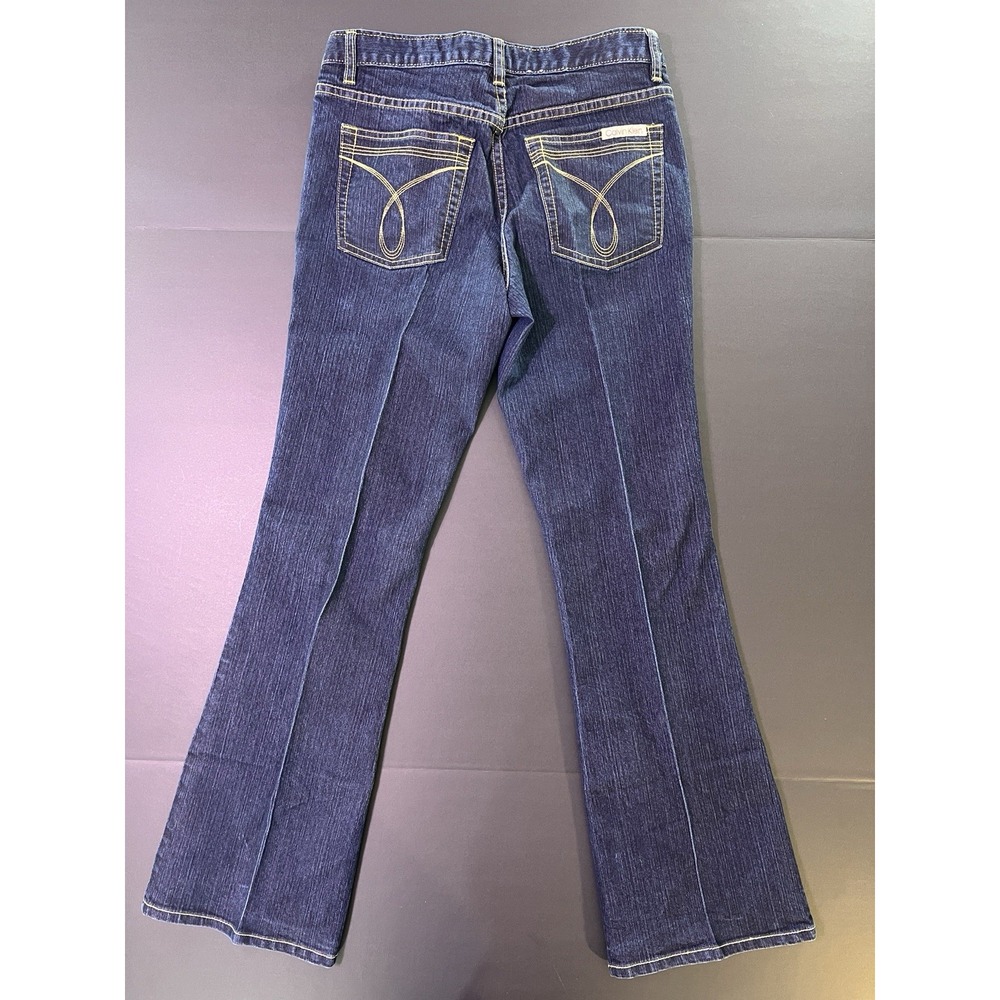 Calvin Klein Bootcut Jeans Women's Size 8 Dark Wash Blue Y2K